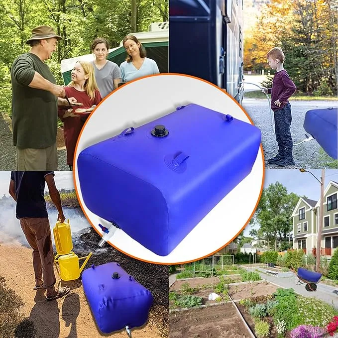 25 Gallon Water Tank,Portable Foldable Capacity Water Storage Bladder Containers,Suitable for Outdoor or Emergency Water