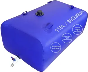 25 Gallon Water Tank,Portable Foldable Capacity Water Storage Bladder Containers,Suitable for Outdoor or Emergency Water