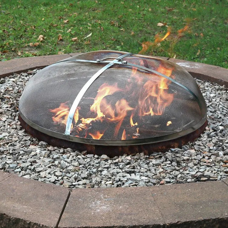 36" Stainless Steel Fire Pit Spark Screen