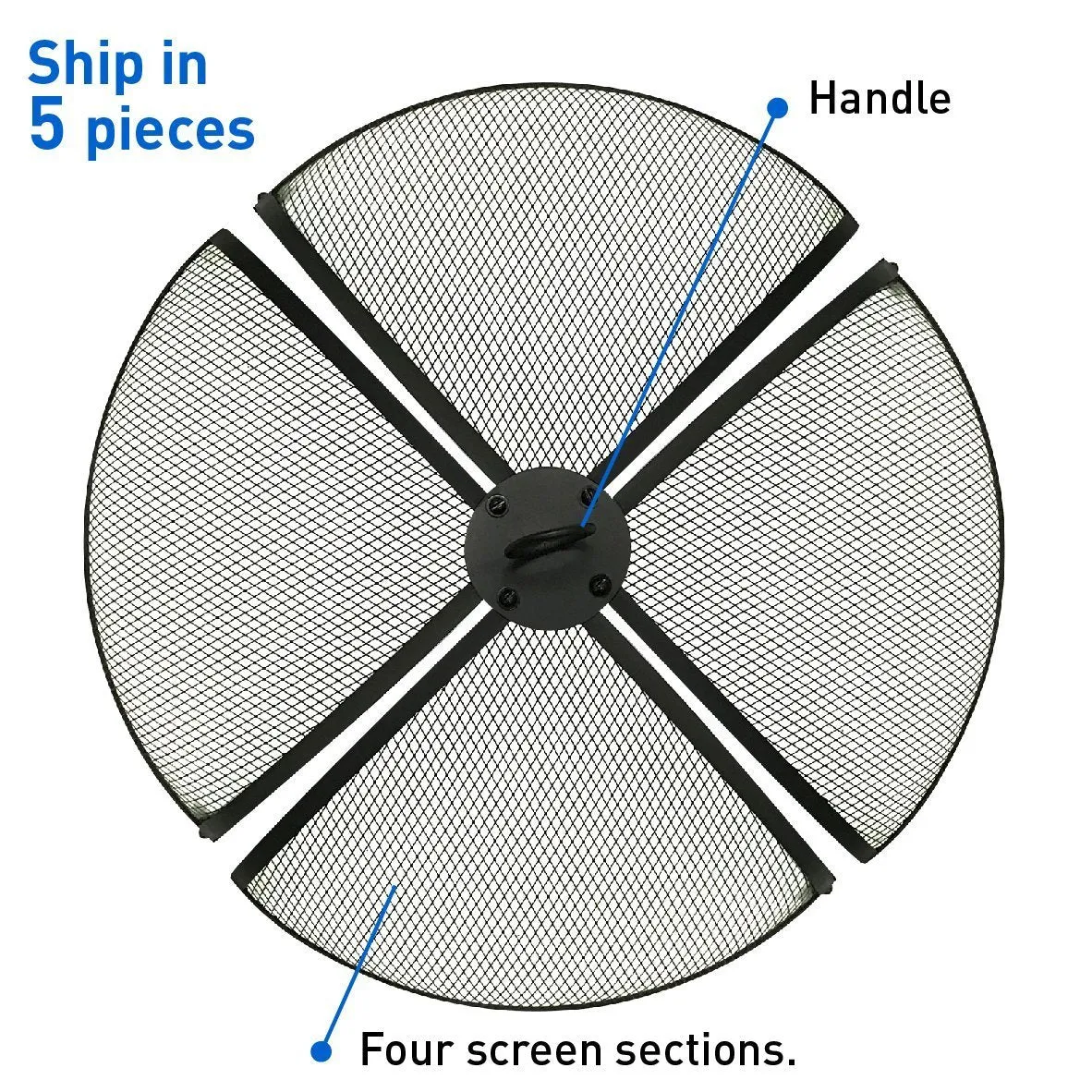 40 &quot; ROUND FIRE SCREENS &ndash; FIRE PIT COVERS &ndash; FIRE SCREEN PROTECTOR-40 Inch