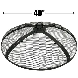 40 &quot; ROUND FIRE SCREENS &ndash; FIRE PIT COVERS &ndash; FIRE SCREEN PROTECTOR-40 Inch