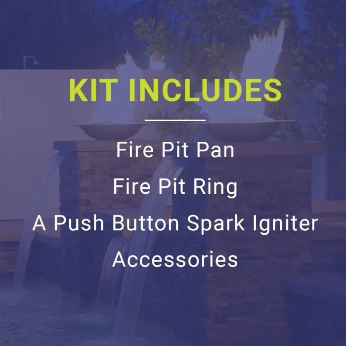 48"x 6" Linear Channel Drop-In Pan with Spark Ignition Kit - Propane