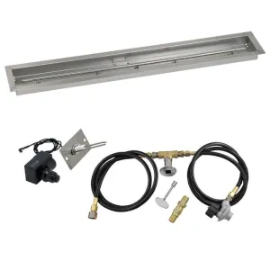 48"x 6" Linear Channel Drop-In Pan with Spark Ignition Kit - Propane