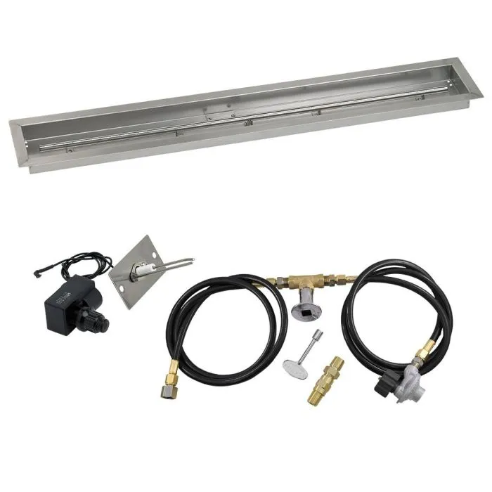 48"x 6" Linear Channel Drop-In Pan with Spark Ignition Kit - Propane