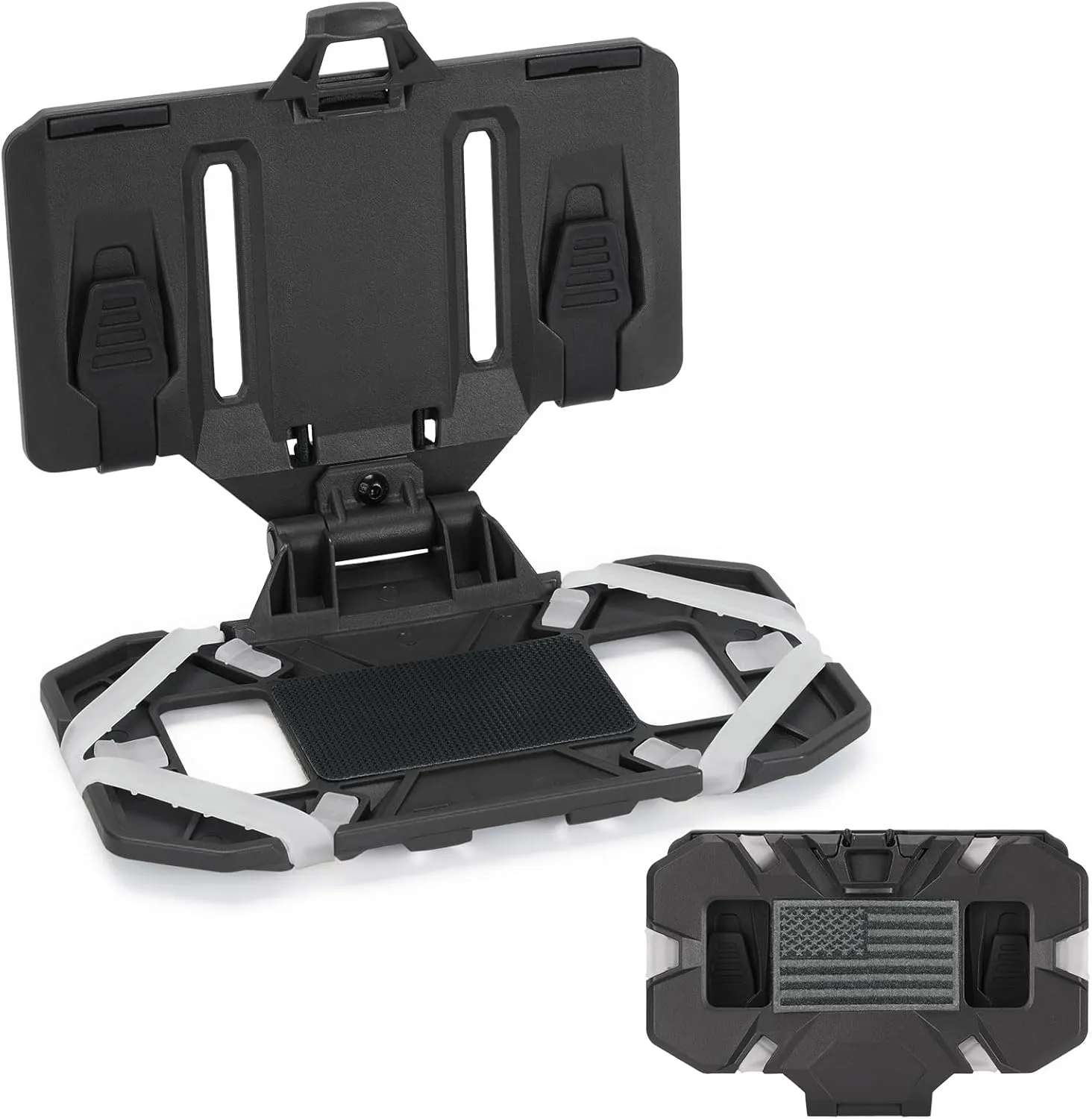 AGPTEK Universal Molle Tactical Phone Holder - Chest Mount for Tactical Vests and Plate Carriers, Fits 4.7"-6.7" Phones, Ideal for Outdoor Paintball, Airsoft, and Hunting