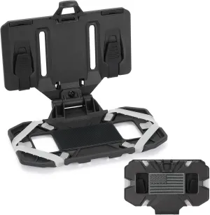 AGPTEK Universal Molle Tactical Phone Holder - Chest Mount for Tactical Vests and Plate Carriers, Fits 4.7"-6.7" Phones, Ideal for Outdoor Paintball, Airsoft, and Hunting