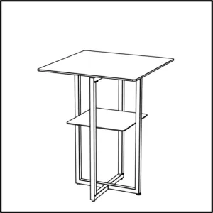 Bauscher Hepp VE-24023 Folding Table