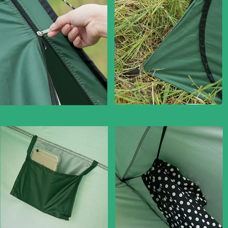 Clothes Changing Bathing Tent with Window, Single, Size: 190x120x120cm (Blue)