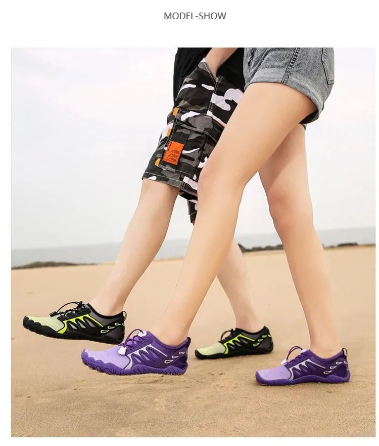 Comfortable Aqua Shoes For Men - Neoprene Indoor Outdoor Fitness Sneakers - Lightweight & Breathable