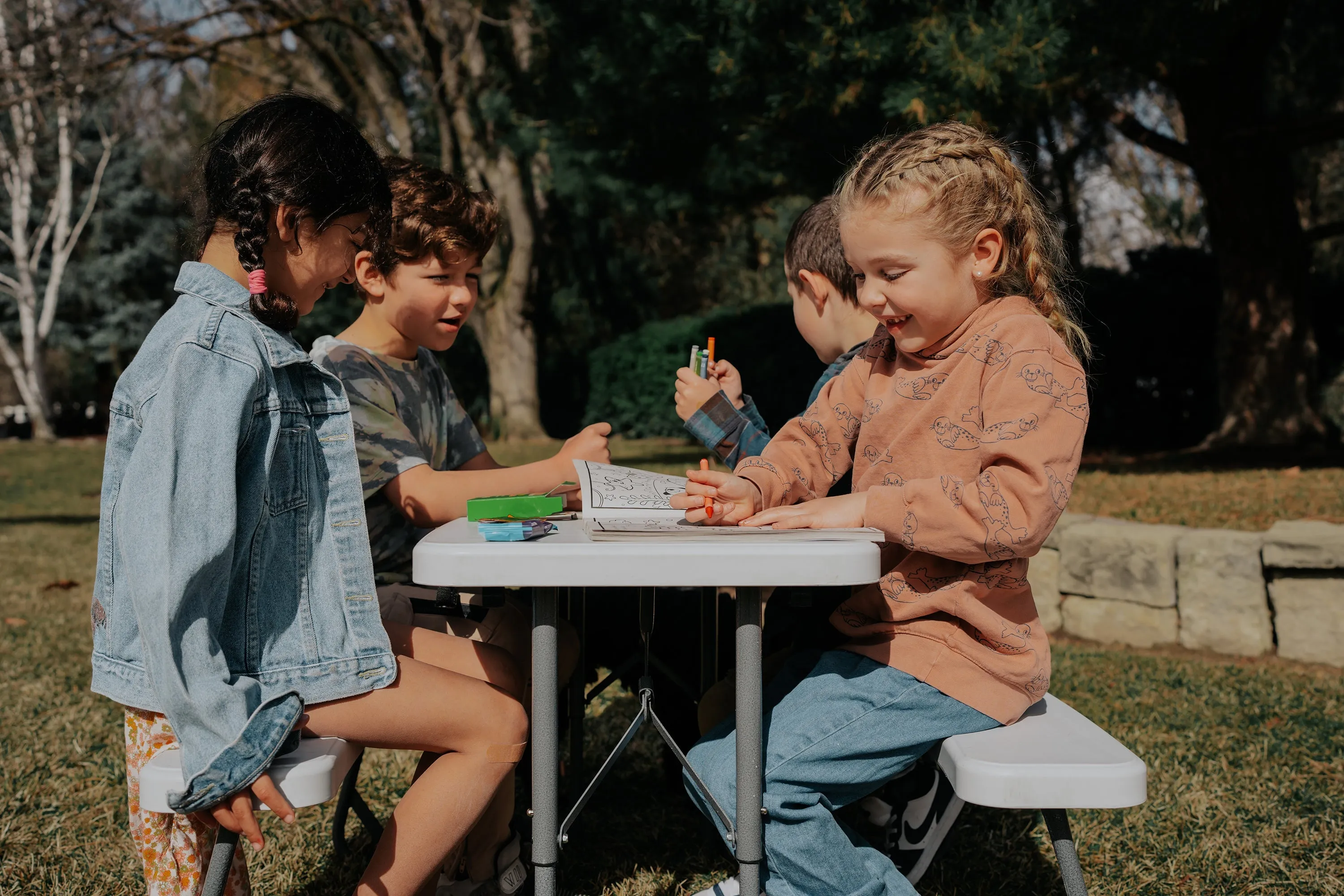Compact Kids Picnic Table