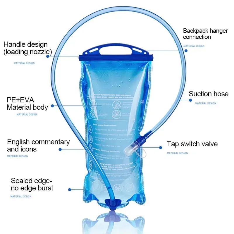 HYDRATION 2L TPU Water Bladder Blue