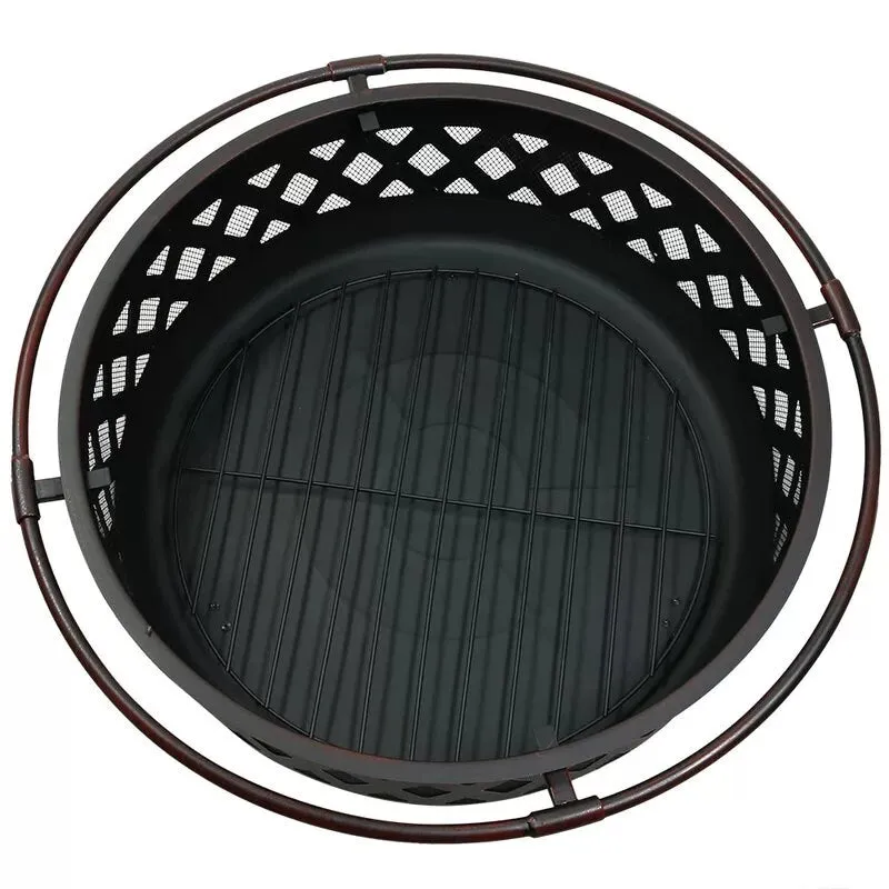 Maui Steel Wood Burning Fire Pit Get the warmth, smell, and sounds of a campfire without actually leaving your own patio
