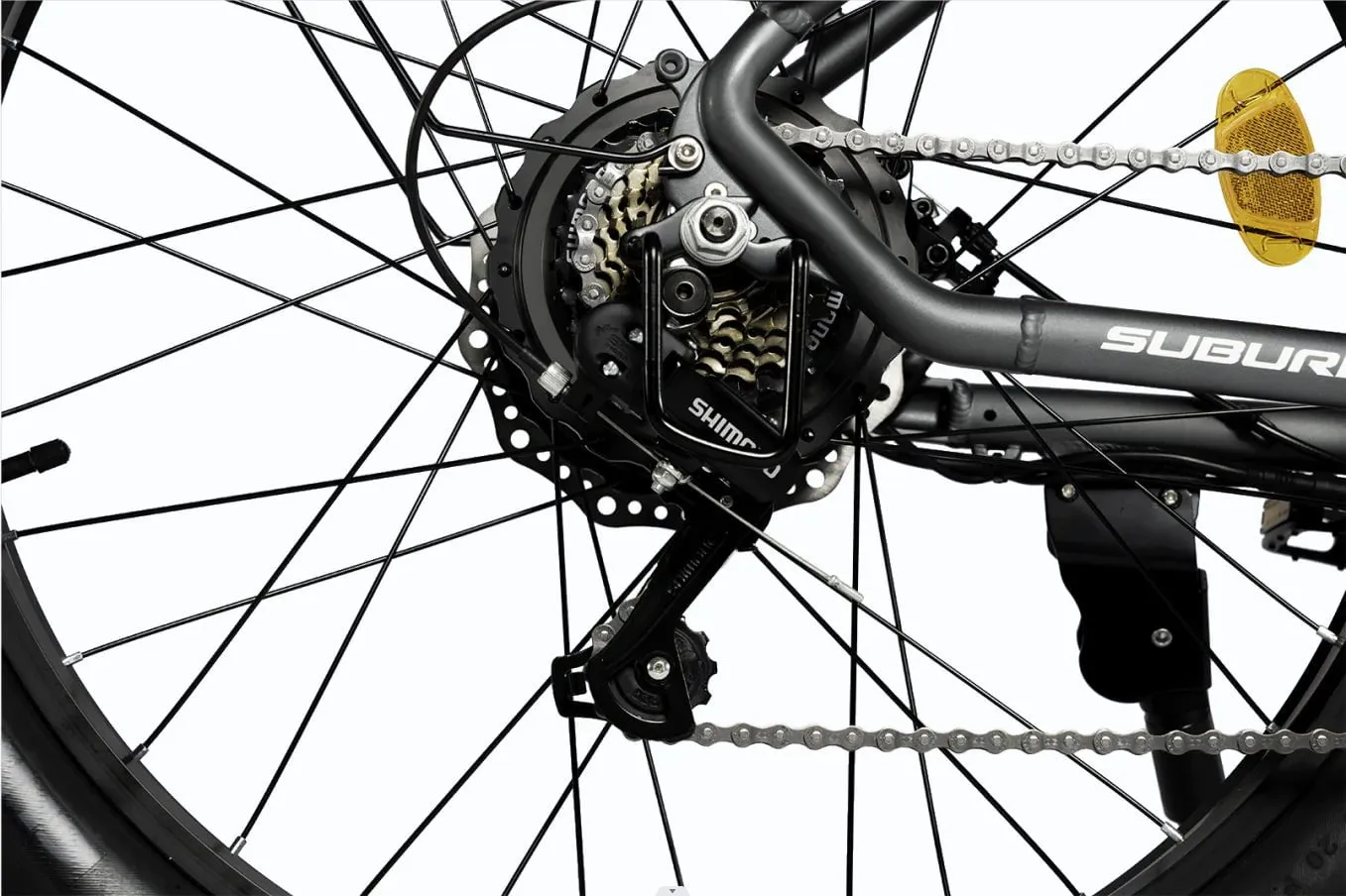 MUKKPET Suburban 750W 48V 15Ah All-Terrain Fat Tire Electric Bike - Financing Available!