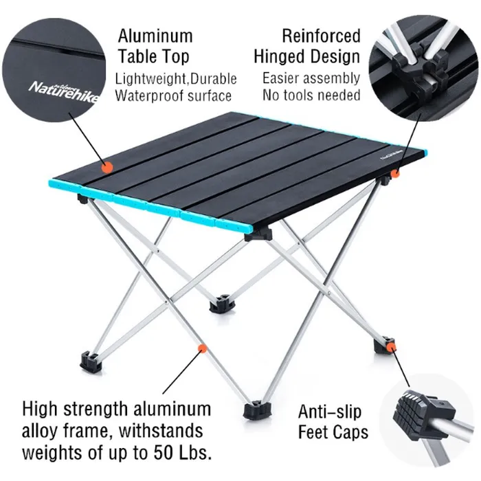 Naturehike Aluminium Folding Table Small FT08 NH19Z008-Z