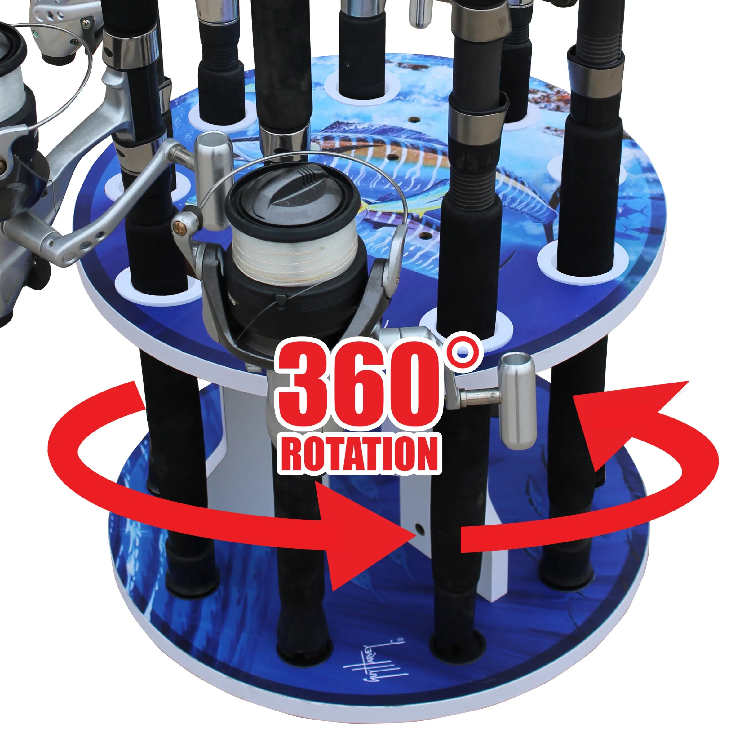 Wahoo Spinning 9 Rod Rack