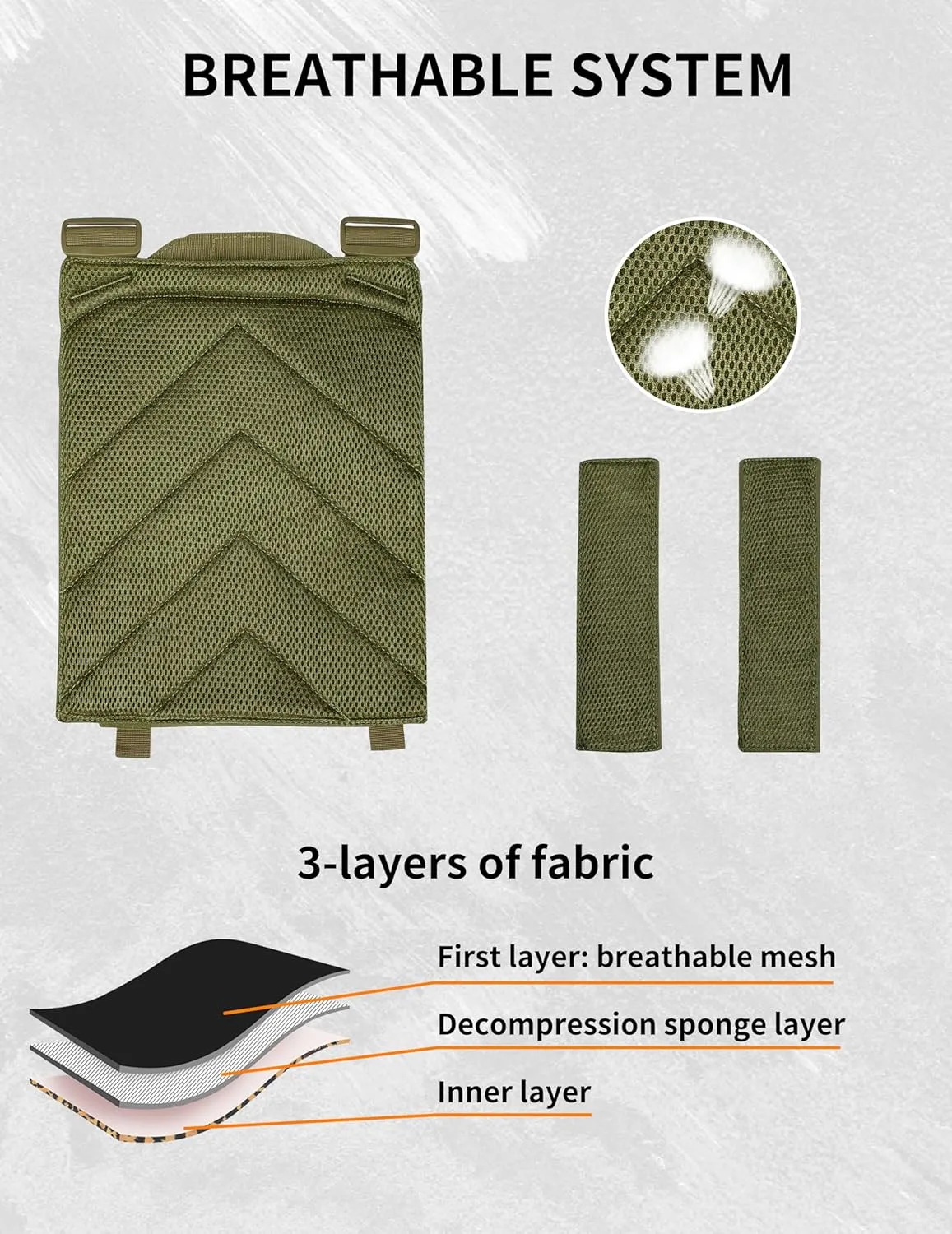 WOLFHUNT Tactical Vest for Men - Airsoft Vest with Molle System, Weighted Vest Premium & Modular Gear for Gaming Enthusiasts
