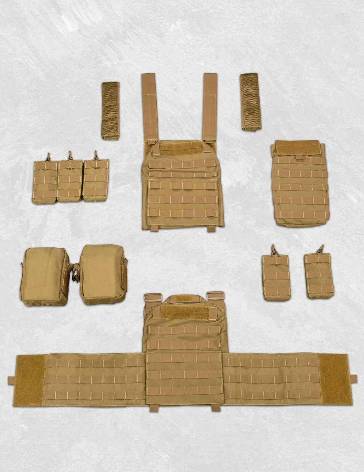 WOLFHUNT Tactical Vest for Men - Airsoft Vest with Molle System, Weighted Vest Premium & Modular Gear for Gaming Enthusiasts