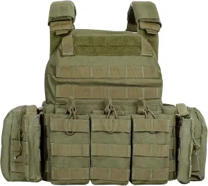 WOLFHUNT Tactical Vest for Men - Airsoft Vest with Molle System, Weighted Vest Premium & Modular Gear for Gaming Enthusiasts